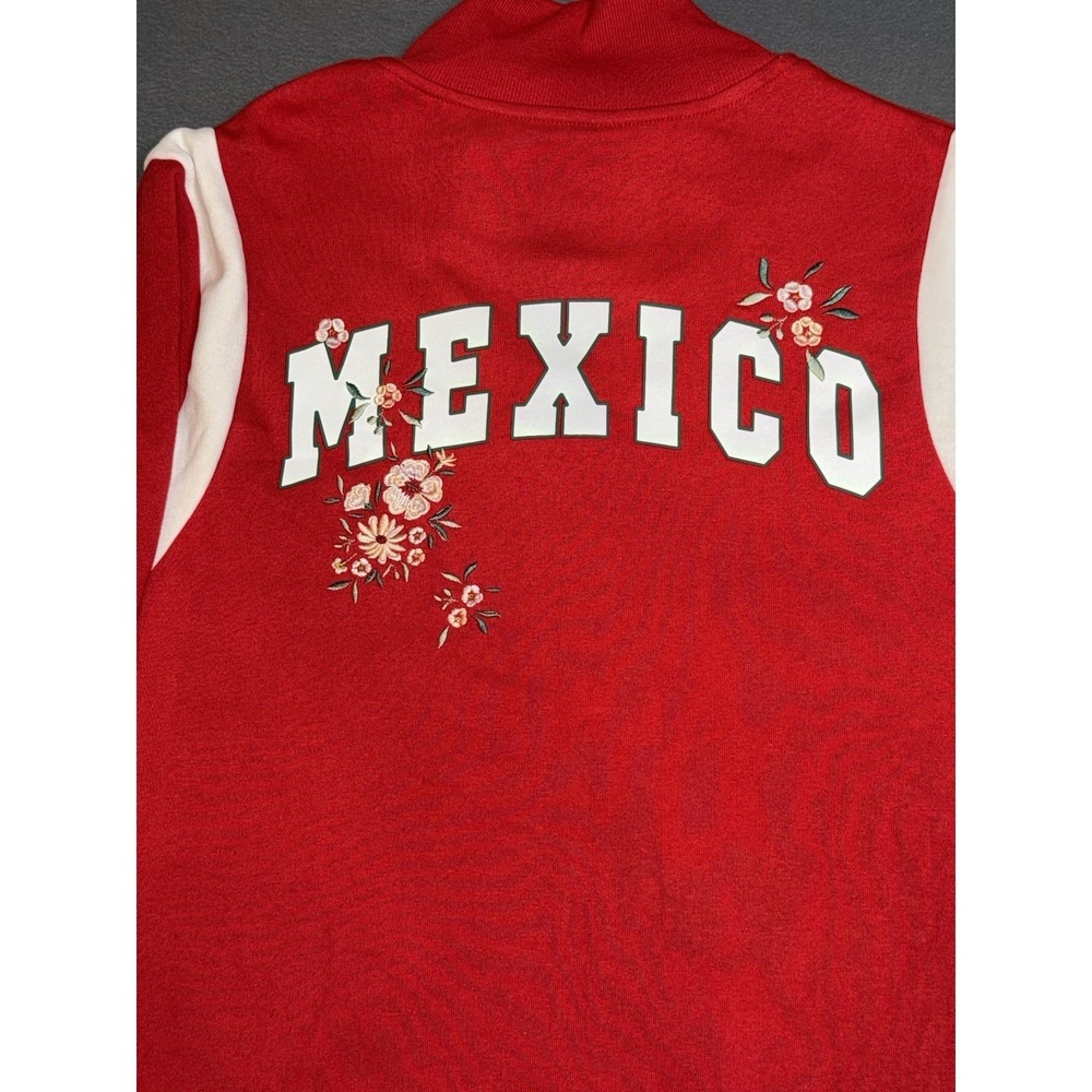 Rare Zoe + Liv Mexico Floral Zip Up - Soccer Coquette Aesthetic World Cup 2026XS